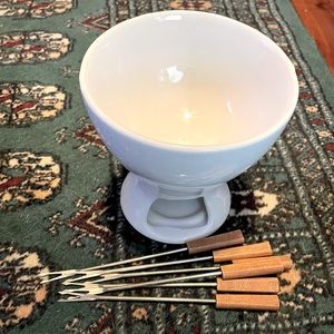 Vintage fondue set